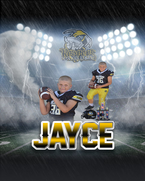 Photo Collage with Childs name