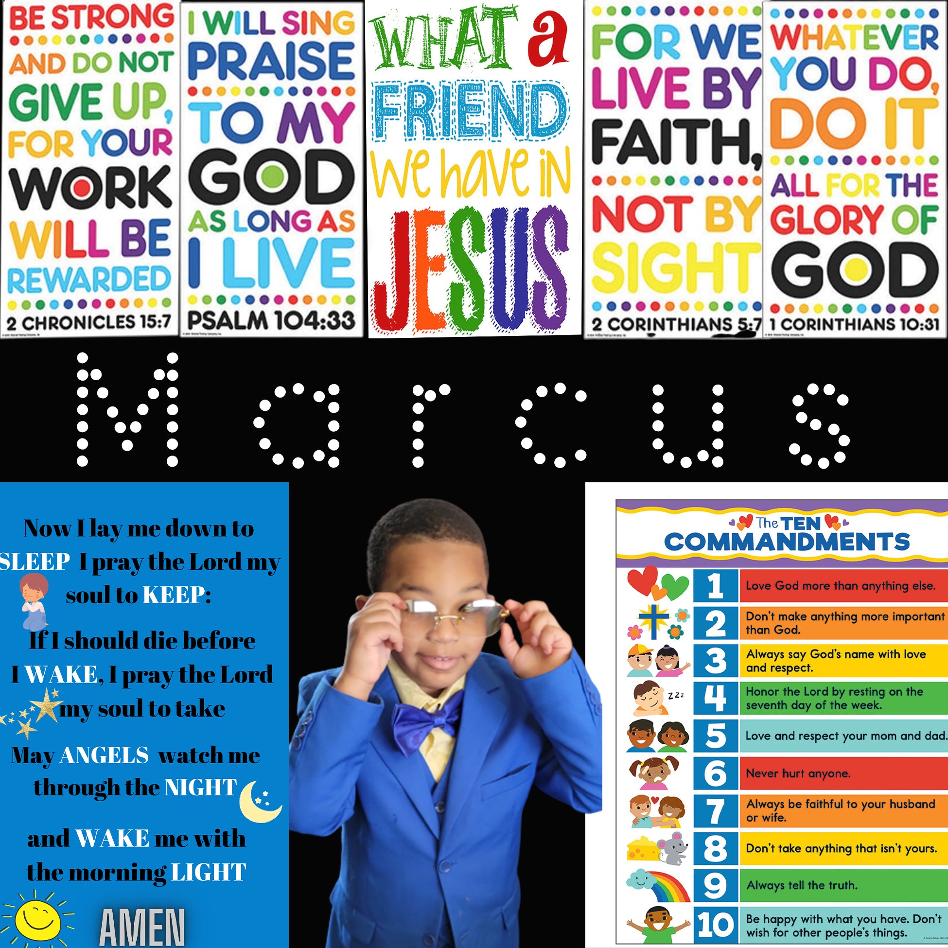 Kids Bible Scripture Pillow