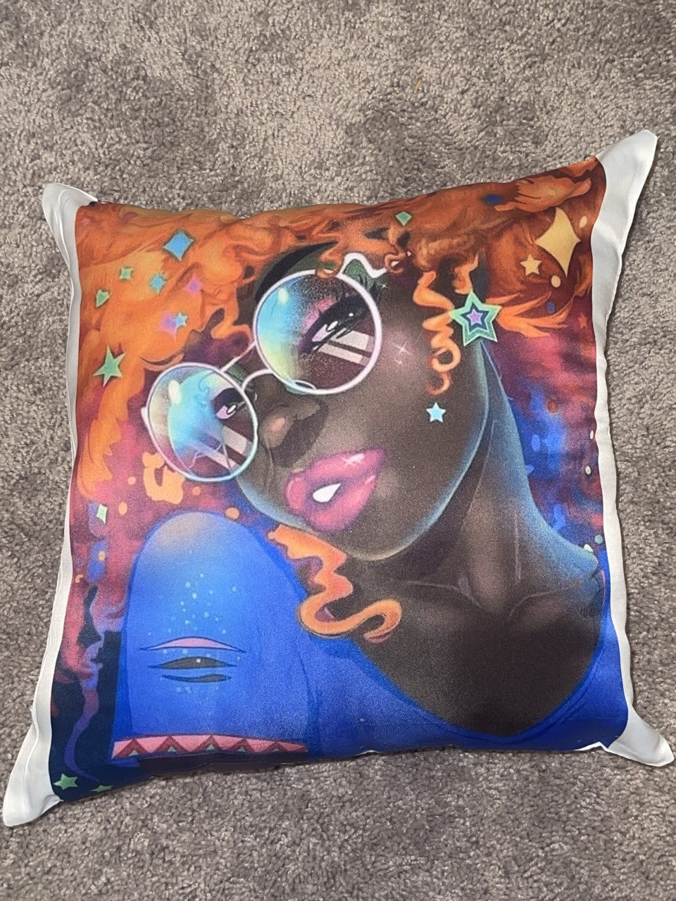 Cosmos Colorful Satin Pillowcase (16x16) | Craft Services Unlimited