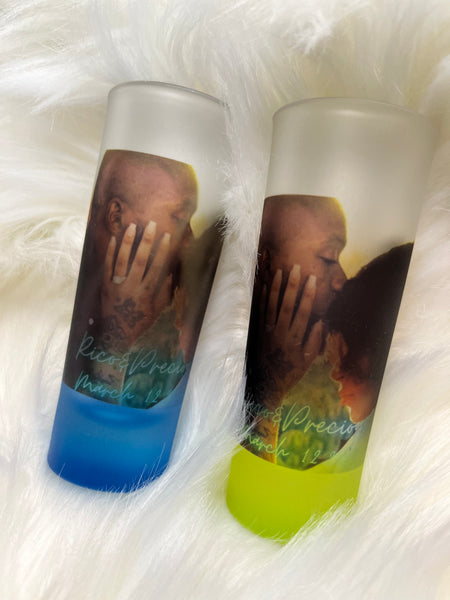 3oz double shot glasses (gradient colors)