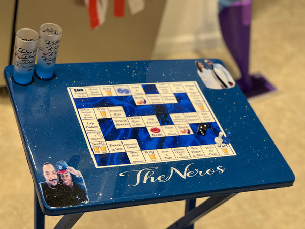 Exclusive Game Board TV Table