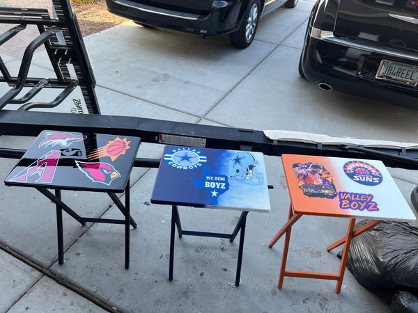 Exclusive TV Table (Sports, Photos, Keepsake or Memorial etc.)